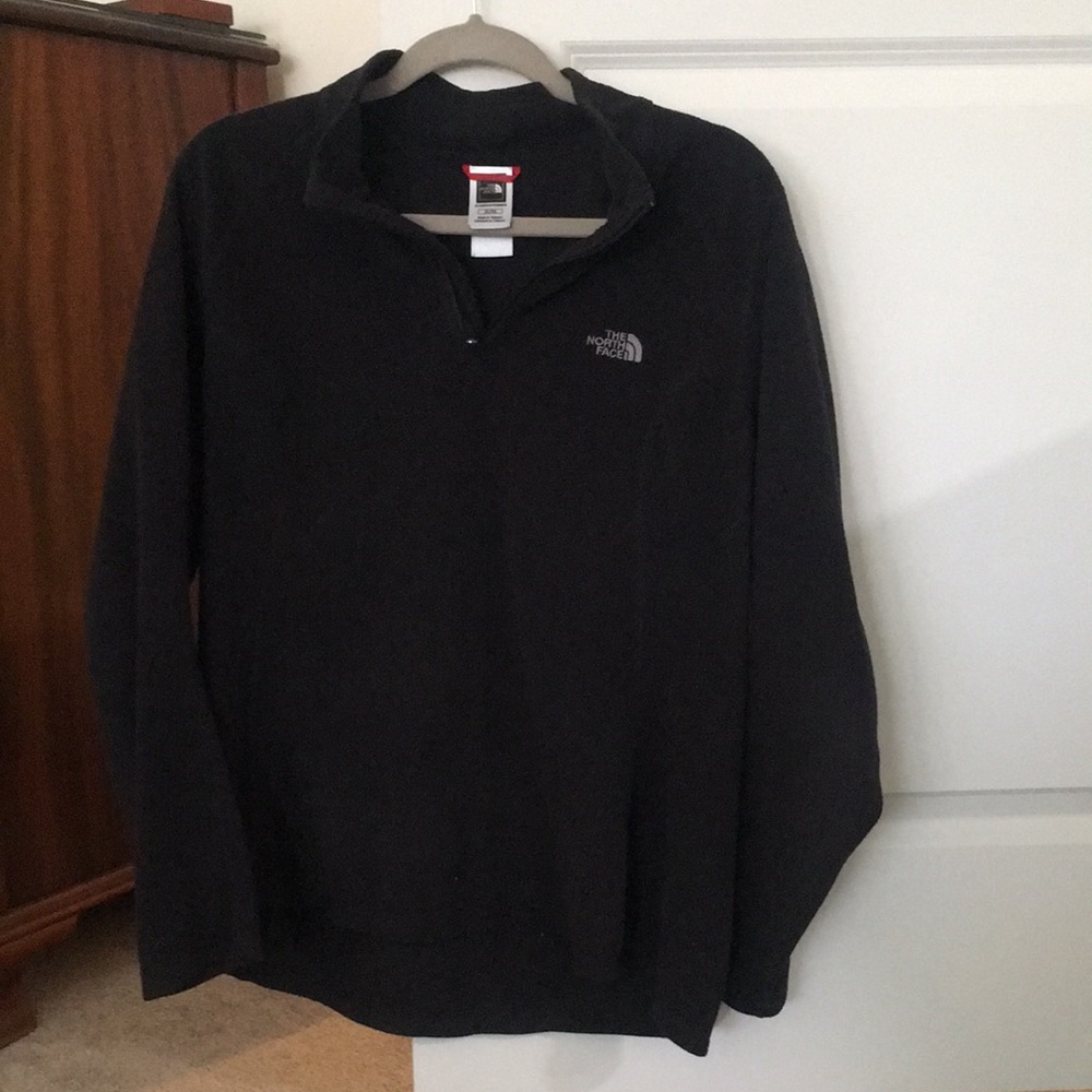 North Face black 1/4 zip fleece